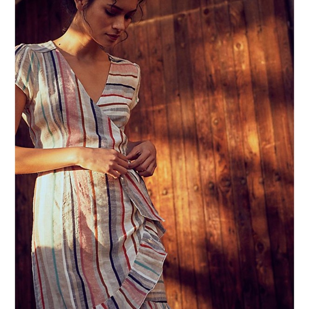Free People Wrap It Up Mini Dress NWT